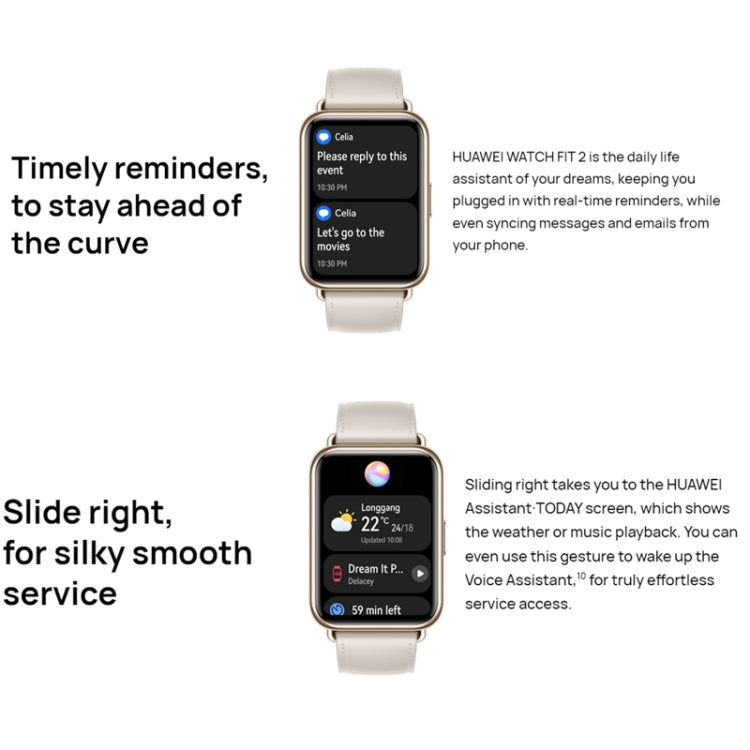 Original Huawei WATCH FIT 2 Smart Sports Watch, Black, White Original Huawei WATCH FIT 2 Smart Sports Watch, Black, White